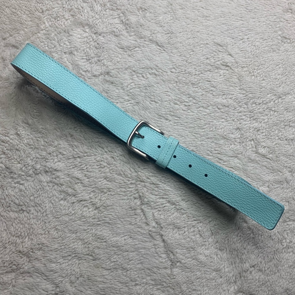 Teal Talbots Leather Belt S